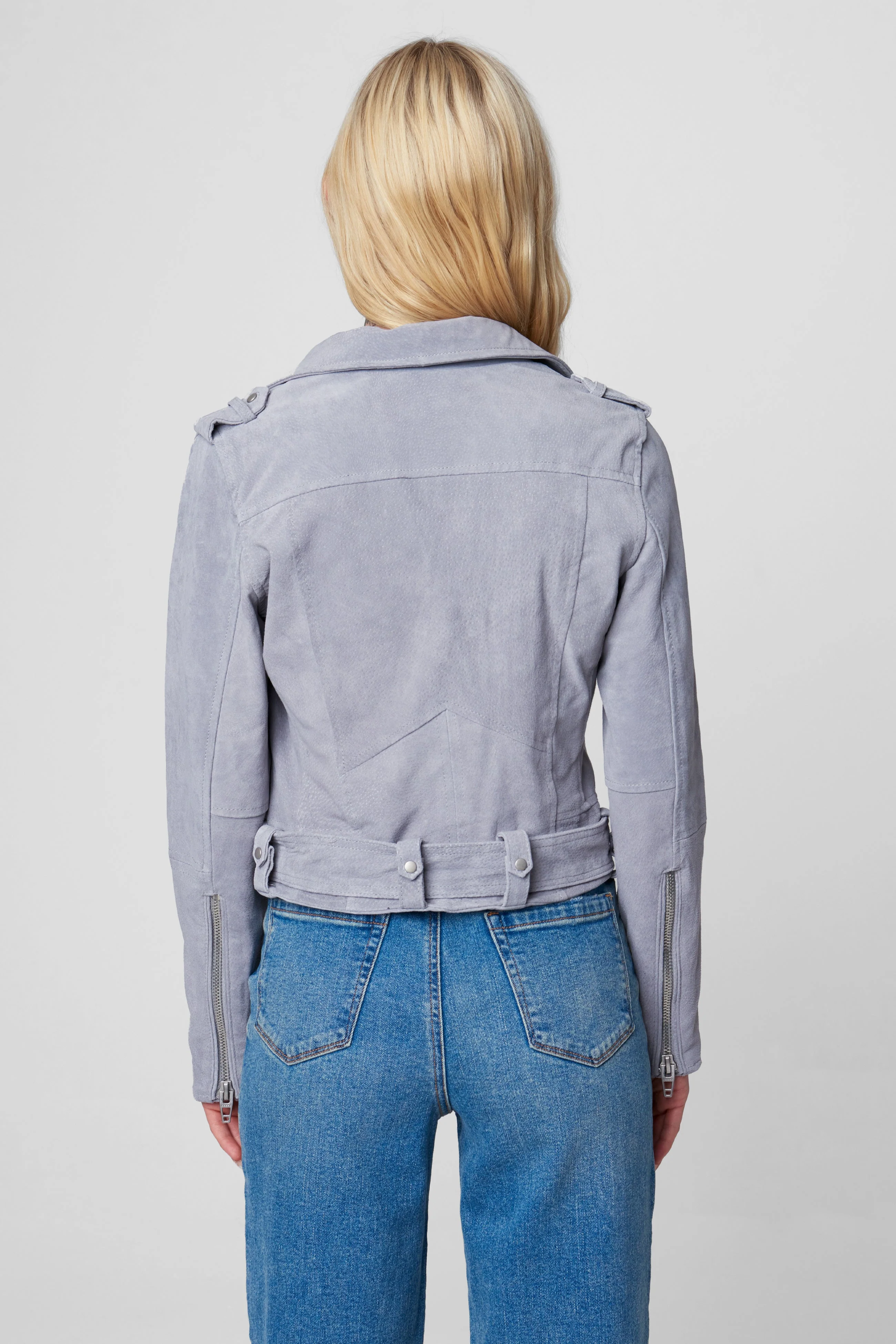 Cloud Grey Moto Jacket - Image 4